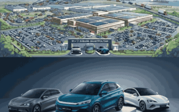 Kawasan pabrik BYD di Subang Smartpolitan yang disiapkan sebagai basis produksi kendaraan listrik terbesar di ASEAN.