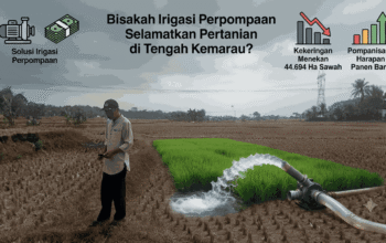 Kemarau Panjang Ancam Ketahanan Pangan Nasional, Sawah Mengering: Akankah Irigasi Perpompaan Jadi Jawaban? Areal persawahan yang mengalami kekeringan di Kecamatan Jonggol, Kabupaten Bogor.