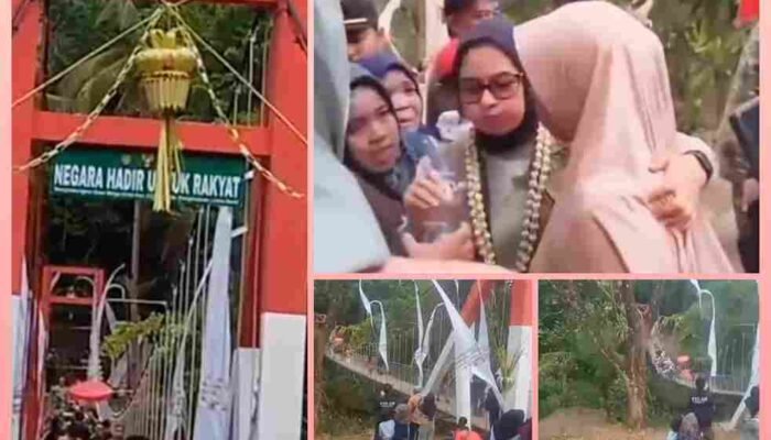 Baru Diresmikan, Jembatan Gantung Pongpet Anjlok Saat Dilewati Bupati: Apa yang Terjadi?