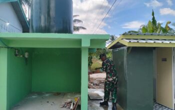 Hari Libur Tak Jadi Alasan, Satgas TMMD Kodim 0208/Asahan Pastikan Air Bersih Siap Dinikmati Warga