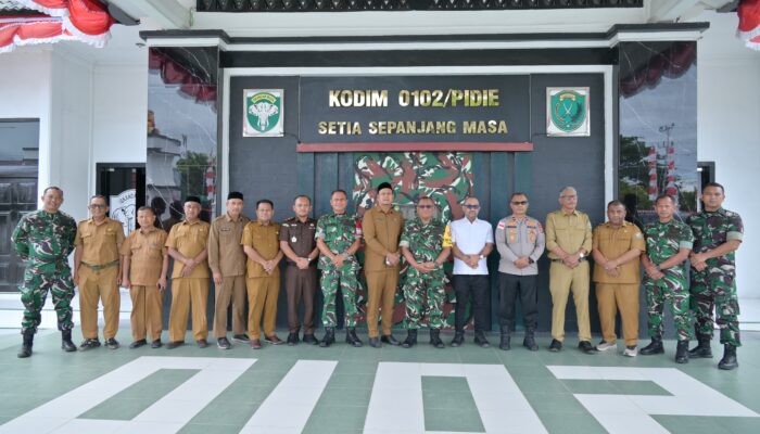 Kunker Tim Wasev TMMD Ke-129 Disambut Hangat Forkopimda Kabupaten Pidie