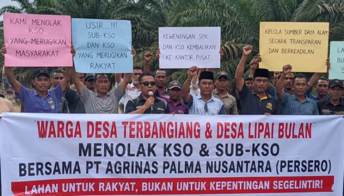 Tolak KSO PT Agrinas Palma Nusantara, Warga Dua Desa di Pelalawan Bersatu Suarakan Aspirasi