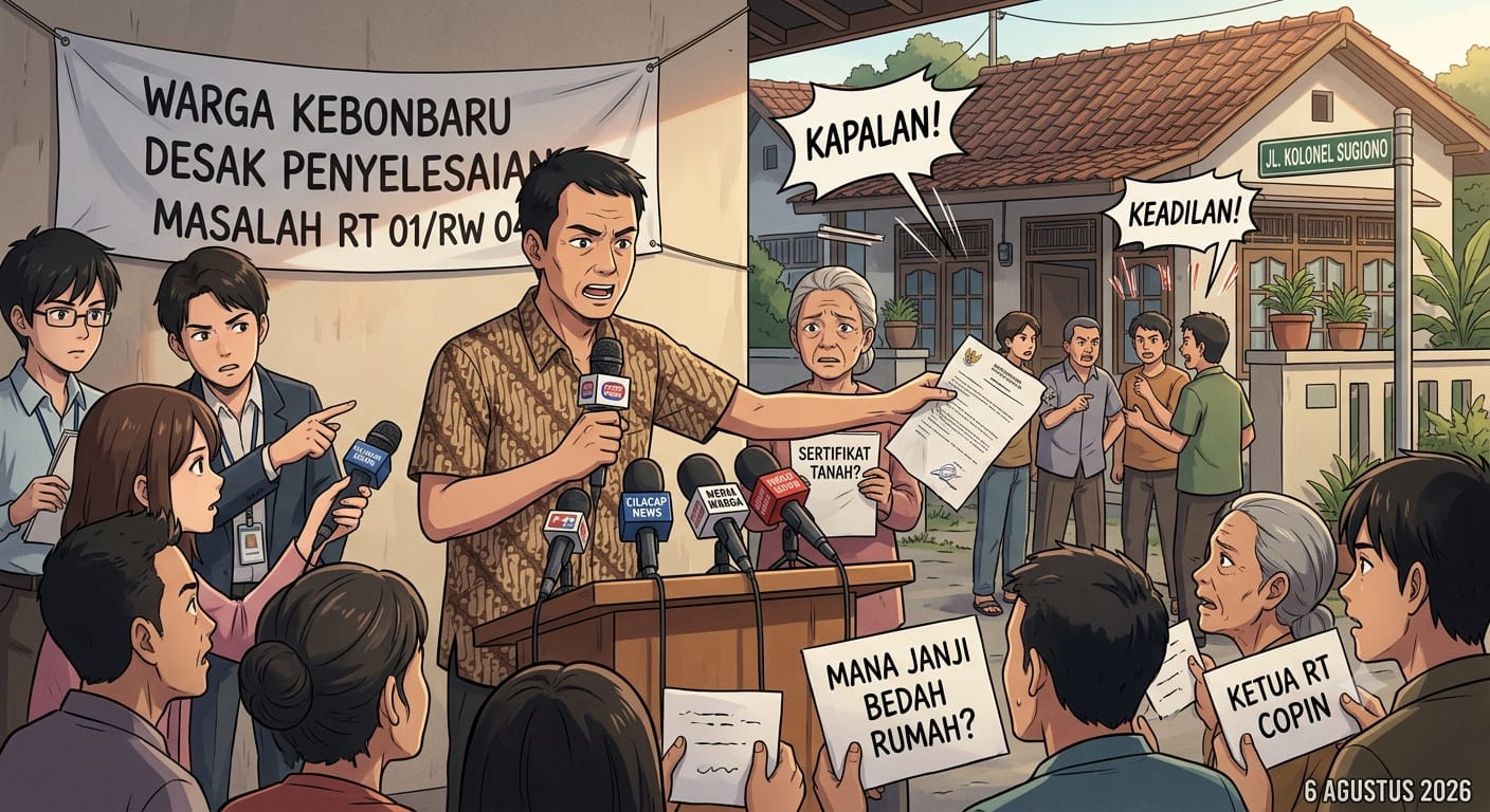 Warga RT 01/RW 04 Kebonbaru Cilacap desak Kelurahan dan Kecamatan selesaikan polemik oknum RT.