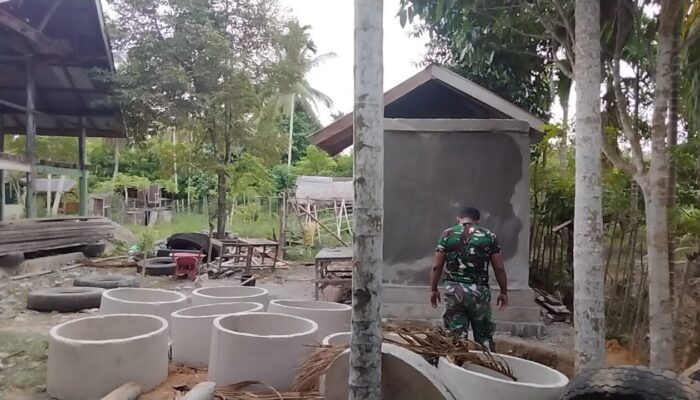 Progres TMMD ke-129 Kodim 0102/Pidie: Pembangunan MCK Sentuh Angka 65 Persen