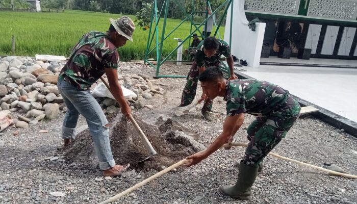 Warga Berbinar! Satgas TMMD Kodim Pidie Sulap Masjid Al Furqan Punya Tempat Wudhu Baru