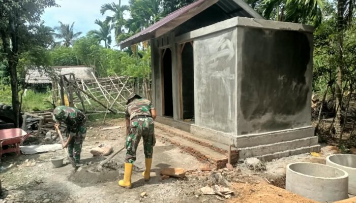 MCK Dayah Istiqamatuddin Capai 85 Persen, Satgas TMMD ke-129 Kebut Pemasangan Septic Tank