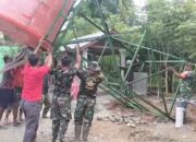 Satgas TMMD ke-129 Tetap Bekerja di Hari Libur: Pasang Tower dan Tandon Air di Dayah Lhok Panah
