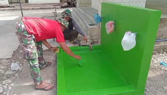 Rampung 100 Persen, Tempat Wuduk Hasil Karya Satgas TMMD ke-129 Siap Digunakan Warga Blang Cot