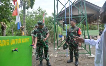 Danrem 011/Lilawangsa Tinjau Sumur Bor, MCK dan Tempat Wudu Hasil TMMD ke-129