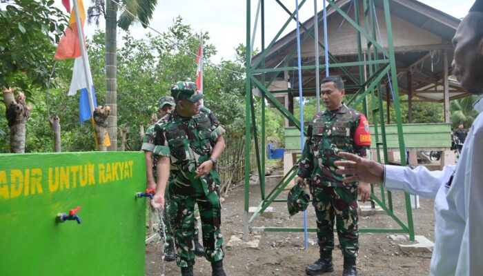 Danrem 011/Lilawangsa Tinjau Sumur Bor, MCK dan Tempat Wudu Hasil TMMD ke-129