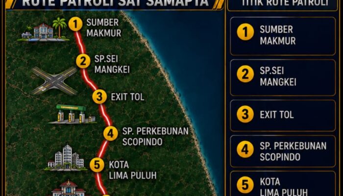 Antisipasi Begal dan Balap Liar, Sat Samapta Polres Batu Bara Gencarkan Patroli Malam