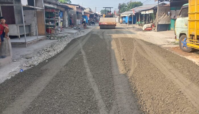 Perbaikan Jalan Terusan Bandar Setia-Tembung Sudah Dikerjakan