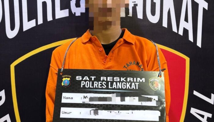 Polres Langkat Tangkap Tujuh Pelaku Pencurian Disertai Kekerasan di Empat Lokasi, Dua Senjata Tajam dan Dua Sepeda Motor Diamankan