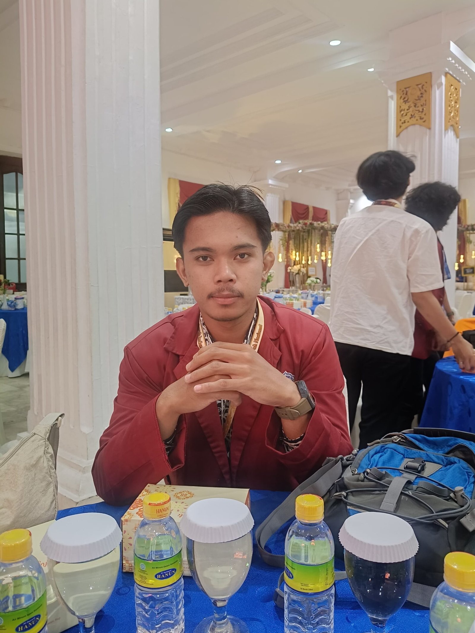 Presiden BEM ITP2I Fajar Nugraha saat menyampaikan pernyataan sikap terkait darurat karhutla dan kabut asap di Riau.