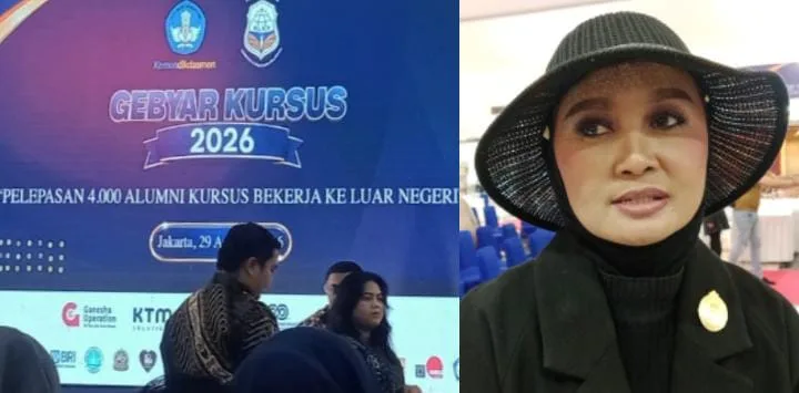 CEO Fourlen Salon Fourlen Diana saat menghadiri Gebyar Kursus 2026 di Plaza Festival, Jakarta