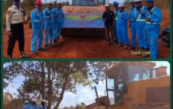 Program CSR PT WHW Bantu Penimbunan Jalan Provinsi Ketapang–Kendawangan, Warga Apresiasi Kepedulian Perusahaan