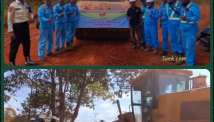 Program CSR PT WHW Bantu Penimbunan Jalan Provinsi Ketapang–Kendawangan, Warga Apresiasi Kepedulian Perusahaan