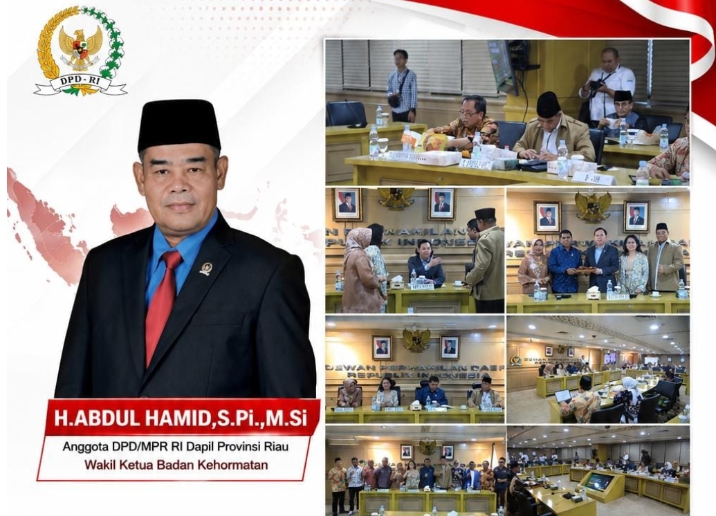 Wakil Ketua Badan Kehormatan DPD RI H. Abdul Hamid, S.Pi., M.Si., saat mengikuti Rapat Pleno I Badan Kehormatan DPD RI Tahun 2026 di Jakarta.