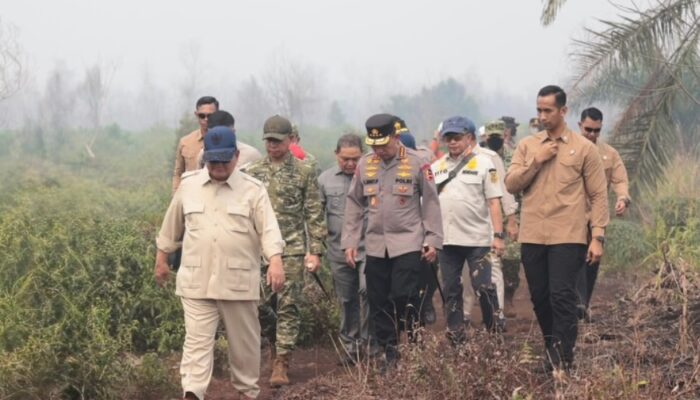 Presiden Prabowo Tinjau Karhutla Kalbar, Minta Penanganan Cepat dan Tindak Tegas Pelaku Pembakaran