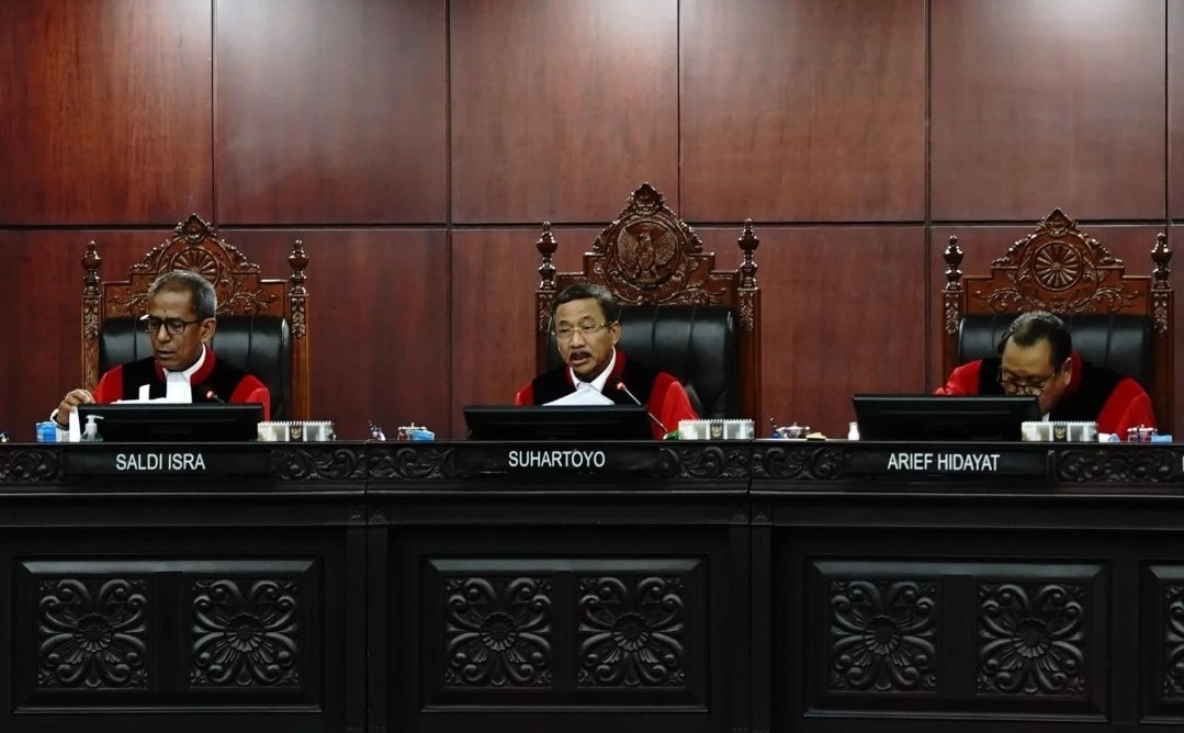 Gedung Mahkamah Konstitusi Republik Indonesia di Jakarta Pusat.