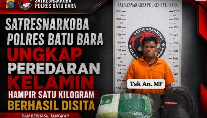 Polres Batu Bara Ungkap Peredaran Ketamin Hampir 1 Kilogram, Seorang Pria 29 Tahun Ditangkap