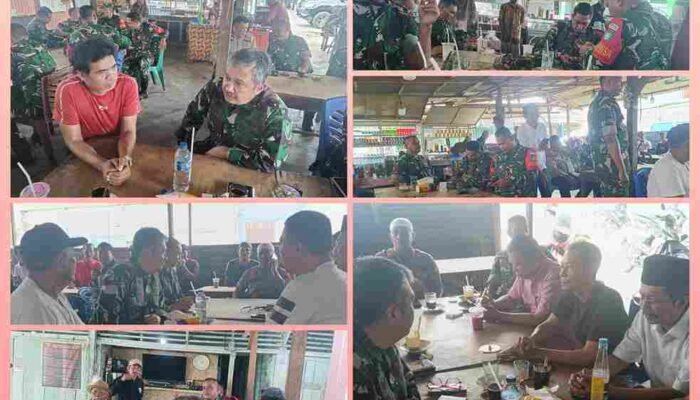 Ngopi Bersama Tokoh Masyarakat Pangkalan Kuras, Brigjen TNI Dedy Zulkifli Tekankan Pencegahan Karhutla Sejak Dini