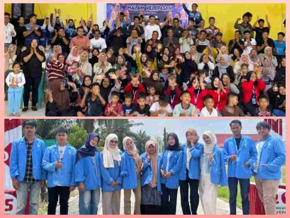 Malam pelepasan mahasiswa KKN UIN Suska Riau di Kampung Perincit