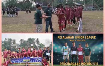 Siago Junior FC Juara PJL U15, Kalahkan Amorsos Academy Sorek 1-0, Harapan Baru Sepak Bola Pelalawan