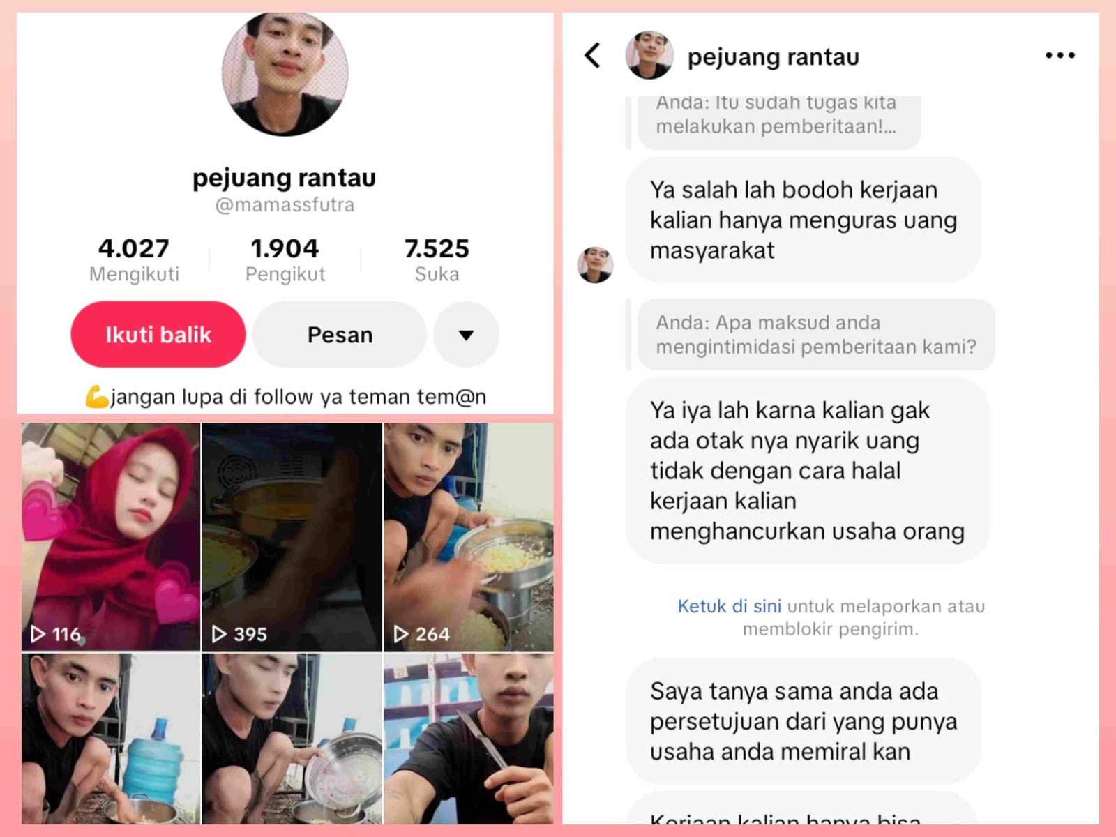 Ilustrasi dokumen dan bukti digital terkait polemik pemberitaan Pasar Malam Ukui.