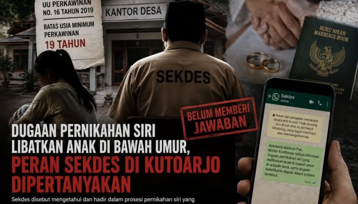 Dugaan Pernikahan Siri Libatkan Anak di Bawah Umur, Peran Sekdes Kutoarjo Dipertanyakan