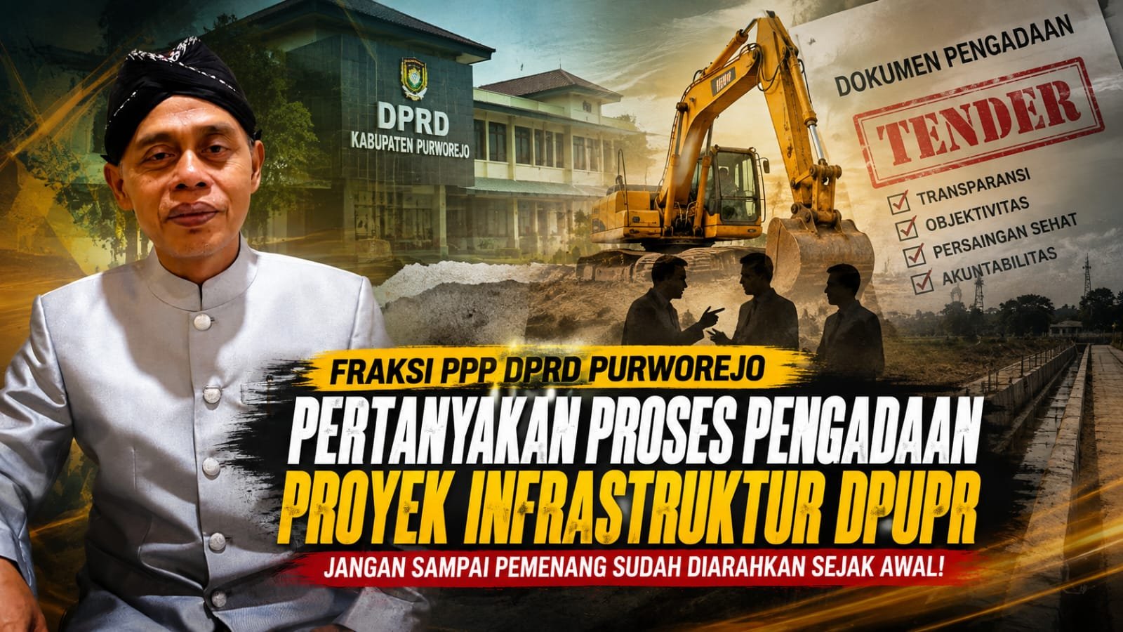 Gedung DPRD Purworejo saat agenda rapat pengawasan anggaran infrastruktur.