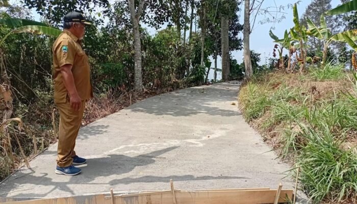 Jalan Usaha Tani Genilangit Magetan Dibangun dengan Dana BKKD Rp100 Juta, Petani Tak Lagi Khawatir Jalan Licin