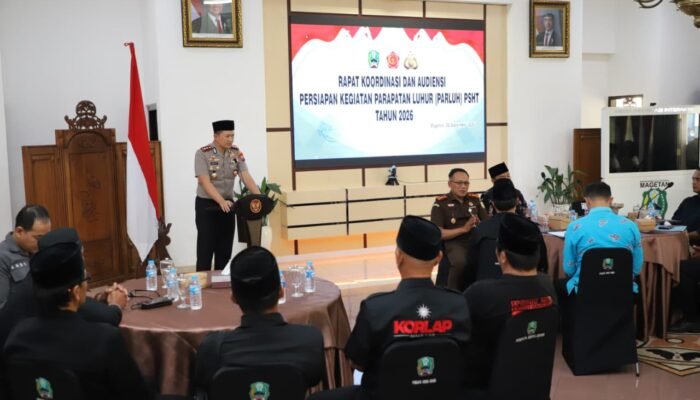Jelang Parluh PSHT 2026, Kapolres Magetan Rapatkan Sinergi: Kamtibmas Jadi Perhatian, Apa yang Disiapkan?