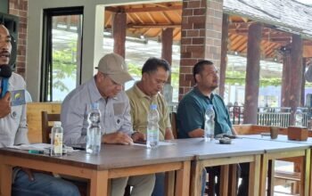 Suasana pemilihan Ketua Paguyuban Penyuluh Perikanan Swadaya Kabupaten Bogor di Ciomas.