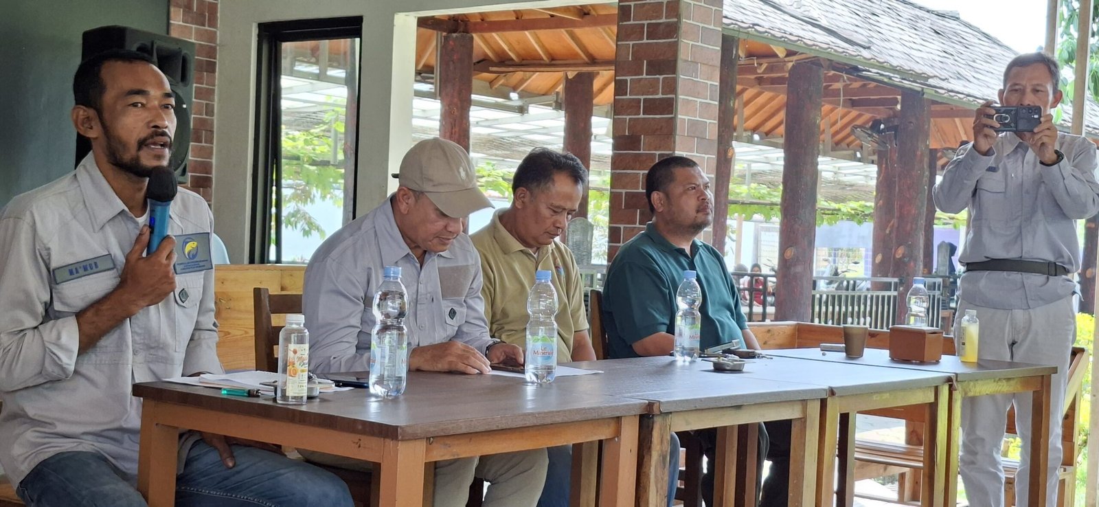 Suasana pemilihan Ketua Paguyuban Penyuluh Perikanan Swadaya Kabupaten Bogor di Ciomas.
