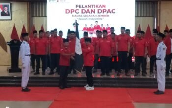 Suasana pelantikan pengurus DPC dan DPAC Madas Sedarah Jember di Aula PB Sudirman.