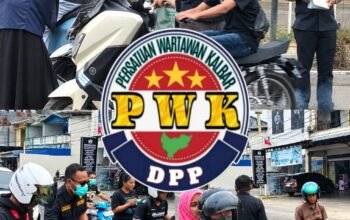 1.500 Masker Dibagikan di Tengah Kabut Asap Ketapang, BPWU, IPSI dan PWK Turun ke Jalan