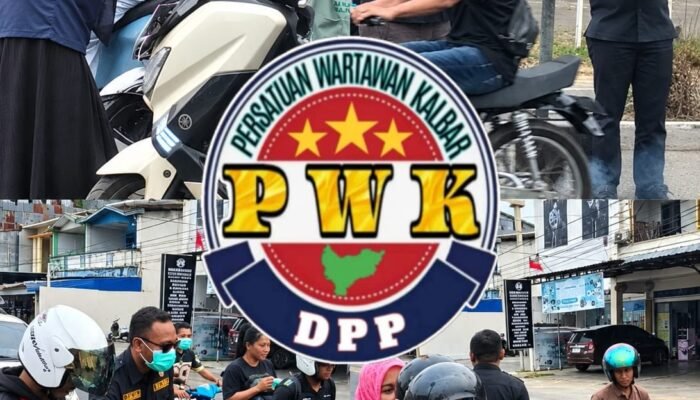 1.500 Masker Dibagikan di Tengah Kabut Asap Ketapang, BPWU, IPSI dan PWK Turun ke Jalan