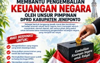 Aksi unjuk rasa Aliansi Amarah Rakyat Jilid II di Jeneponto yang membawa isu temuan BPK dan krisis energi.