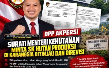 Tim DPP AKPERSI saat melakukan peninjauan dan investigasi lahan di Desa Karangsia, OKI.
