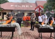 370,62 Gram Sabu dan 90 Pil Ekstasi Dimusnahkan, Polres Langkat Klaim Selamatkan 54.457 Jiwa