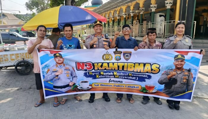 Satbinmas Polres Langkat Gelar N3 Kamtibmas, Serap Aspirasi Warga dan Sampaikan Pesan Keamanan