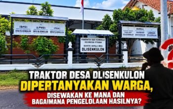 Kantor Desa Dlisenkulon, Kecamatan Pituruh, Kabupaten Purworejo, tempat polemik traktor desa bermula.