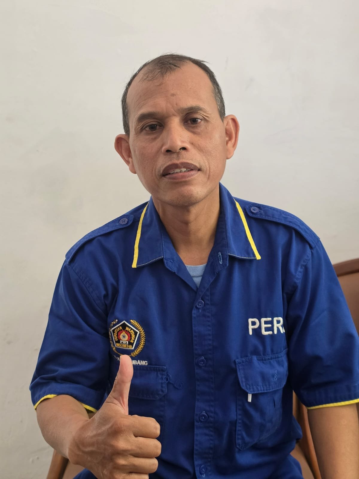 Jurnalis senior Dadan Ramdan, calon Ketua PWI Kabupaten Subang periode 2026–2029.