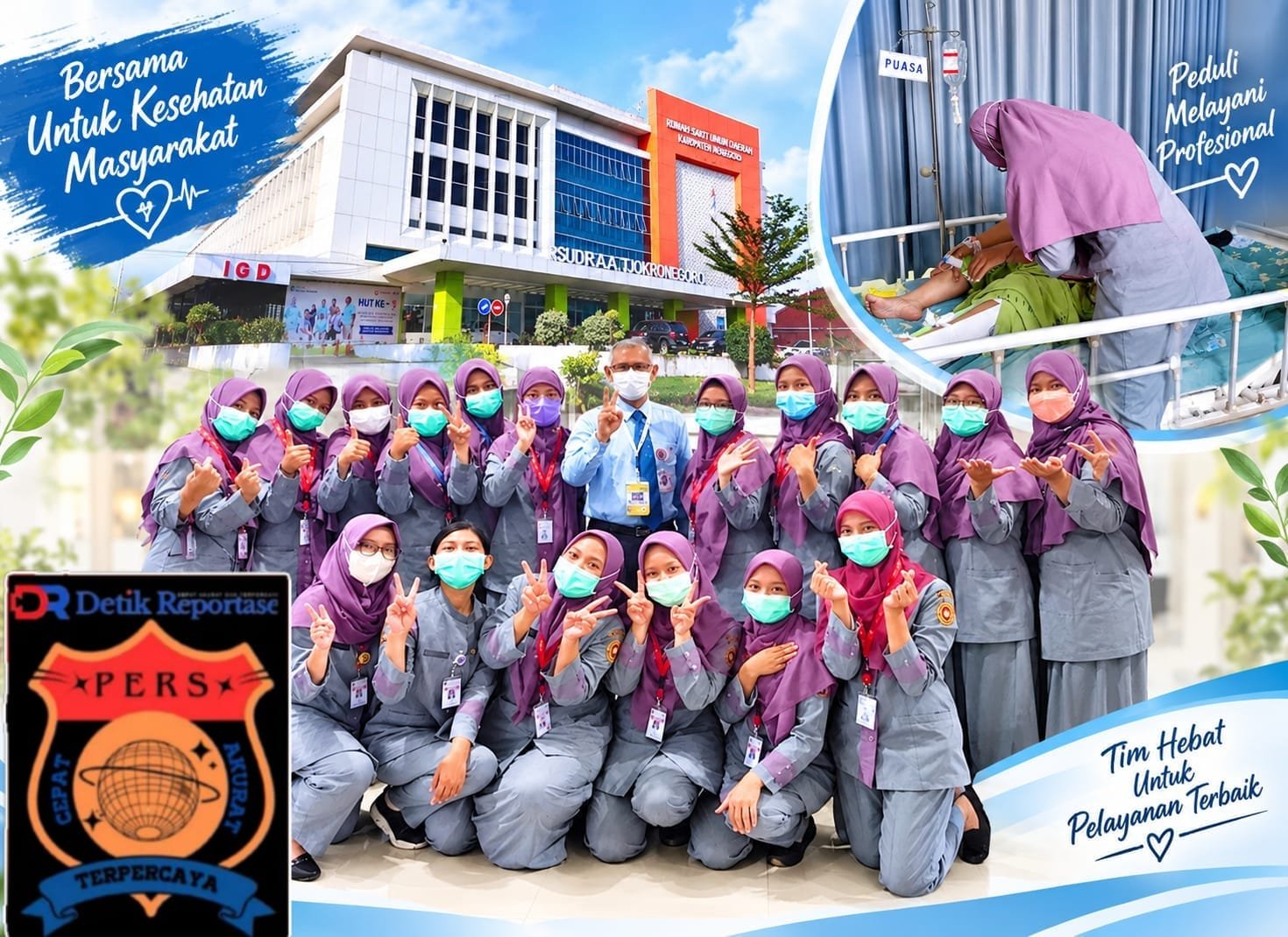 Pasien asal Bayan Purworejo sampaikan apresiasi atas ketulusan dan kepedulian perawat RSUD R.A.A. Tjokronegoro selama masa pemulihan.