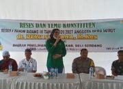 Reses Dewi Fitriana di Bintang Meriah, Aspirasi Warga dan Evaluasi MBG Mengemuka