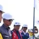 Proyek konstruksi jalan tol di wilayah Sumatera Selatan.