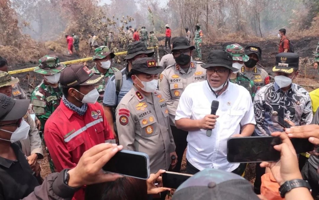 Penyegelan area konsesi terkait penanganan karhutla di Riau