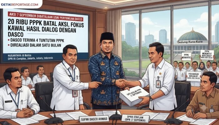 20 Ribu PPPK Sudah Daftar Aksi 7 September, Tapi Mendadak Dibatalkan Usai Bertemu Dasco, Ada Apa?