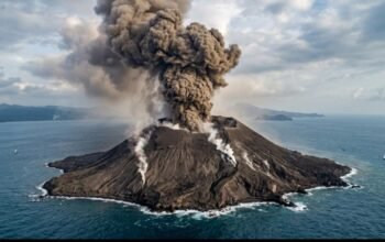 Gunung Anak Krakatau Erupsi Lagi, Berton Panjaitan Minta Warga Tak Panik: 209 Penerbangan Terdampak